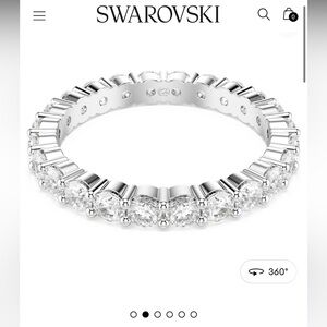 Swarovski Matrix Vittore ring size 7.